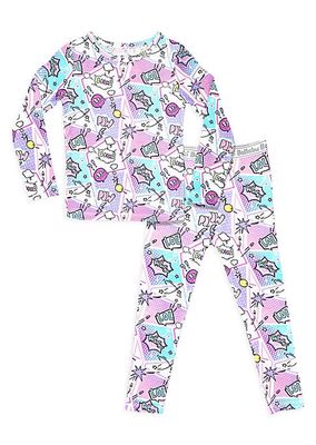 Baby Girl's, Little Girl's & Girl's Comic Long-Sleeve Shirt & Pants Pajama Set