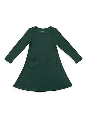 Baby Girl's, Little Girl's, & Girl's Cotton-Blend Long-Sleeve Dress