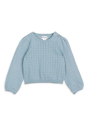Baby Girl's, Little Girl's & Girl's Cotton Pointelle Knit Sweater