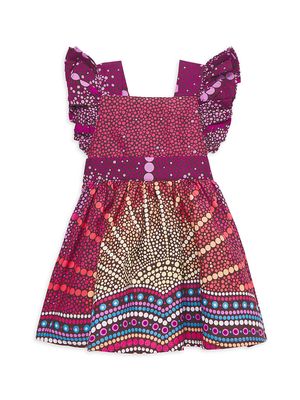 Baby Girl's, Little Girl's & Girl's Elisa Dot Print Dress - Purple - Size 2 - Purple - Size 2