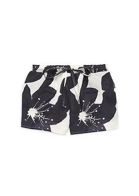 Baby Girl's, Little Girl's & Girl's Floral Drawstring Linen Shorts