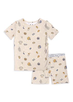 Baby Girl's, Little Girl's & Girl's Football Pajama Shorts Set