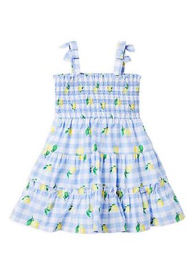 Baby Girl's Little Girl's & Girl's Lemon Gingham Smocked Sundress