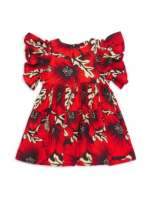 Baby Girl's,Little Girl's & Girl's Lore Dress - Red - Size 12 Months - Red - Size 12 Months