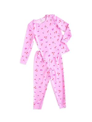Baby Girl's, Little Girl's & Girl's Love Potion Pajama Set - Pink - Size 12 Months