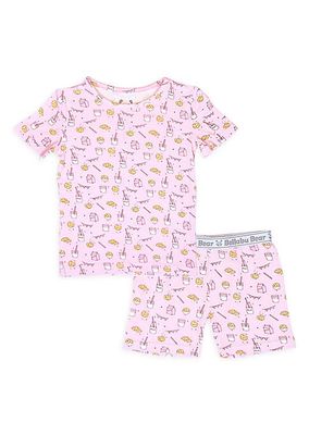 Baby Girl's, Little Girl's & Girl's Milk & Cookies T-Shirt & Shorts Set