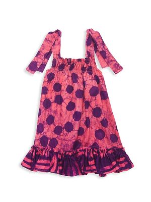 Baby Girl's, Little Girl's, & Girl's Nike Dot Printed Dress - Size 4 - Size 4