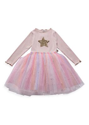 Baby Girl's,Little Girl's & Girl's Ombré Star Tutu Dress