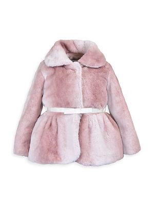 Baby Girl's, Little Girl's & Girl's Peplum Jacket - Pink Ombre - Size 12 Months - Pink Ombre - Size 12 Months