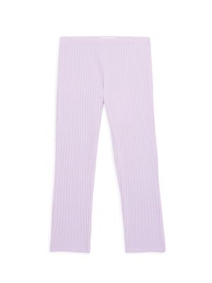Baby Girl's, Little Girl's & Girl's Ribbed Leggings - Lilac - Size 6 - Lilac - Size 6