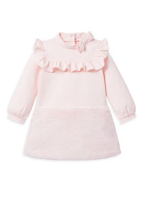 Baby Girl's, Little Girl's & Girl's Ruffle-Trim Faux Fur Dress
