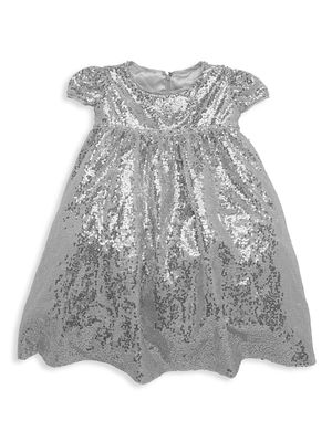 Baby Girl's, Little Girl's & Girl's Sequined Dress - Silver - Size 2