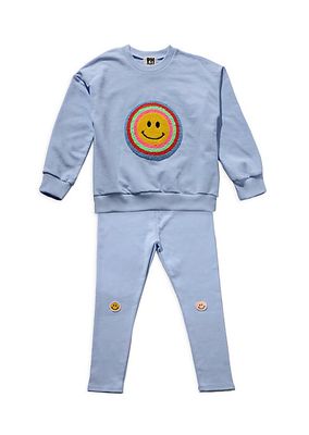 Baby Girl's, Little Girl's & Girl's Smiley Sweatsuit