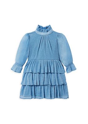 Baby Girl's, Little Girl's & Girl's Sparkle Mesh Ruffle Dress