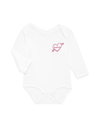 Baby Girl's 'Mama' Long-Sleeve Bodysuit - White - Size 12 Months