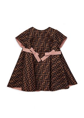 Baby Girl's Neoprene Logo Bow Dress