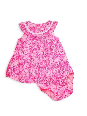 Baby Girl's Paloma Bubble Dress - Pink Blossom - Size 3 Months - Pink Blossom - Size 3 Months