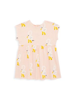 Baby Girl's Pelican All Over Dress - Pink - Size 12 Months - Pink - Size 12 Months