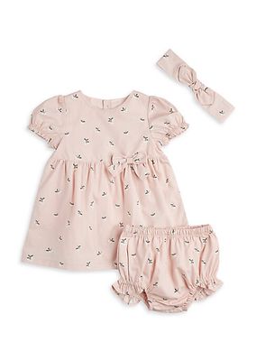 Baby Girl's Petit Lem Berry Print Dress Set