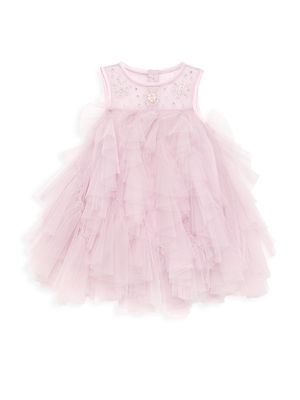 Baby Girl's Pretty In Punk Bebe New Romantic Tulle Dress - Purple Charm - Size 3 Months - Purple Charm - Size 3 Months