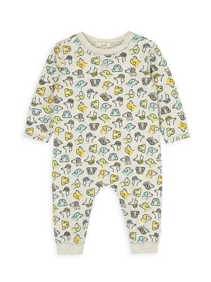 Baby Girl's Pup Print Coveralls - Size 12 Months - Size 12 Months
