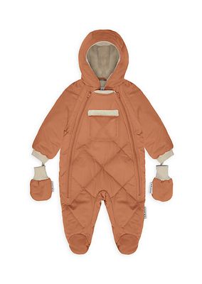 Baby Girl's Quilted Footed Snowsuit