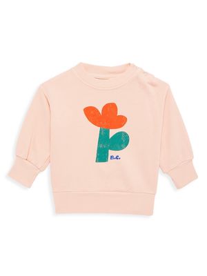 Baby Girl's Sea Flower Sweatshirt - Pink - Size 12 Months - Pink - Size 12 Months