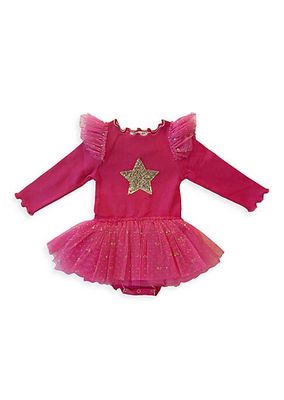 Baby Girl's Sequin Star Frill Baby Tutu Dress