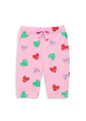 Baby Girl's Smiling Hearts Joggers