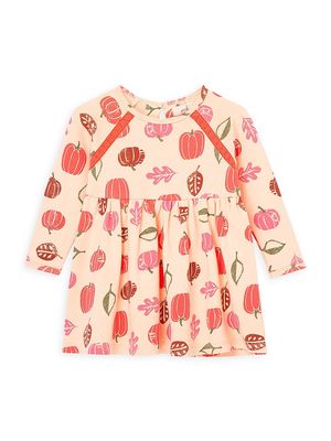 Baby Girl's Squash Print Long-Sleeve Dress - Size 12 Months - Size 12 Months