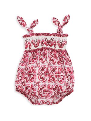 Baby Girl's Tris Maioliche Bubble Romper - Pink - Size 12 Months