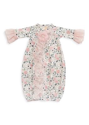 Baby Girl's Watercolor Bloom Gown