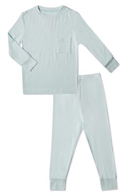 Baby Grey by Everly Grey Baby Grey Fitted Two-Piece Pajamas in Whispering Blue