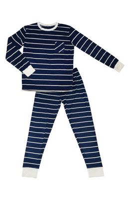 Baby Grey by Everly Grey Fitted Two-Piece Pajamas in Navy