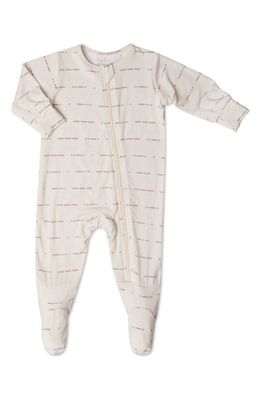 Baby Grey by Everly Grey Print Footie in Love 