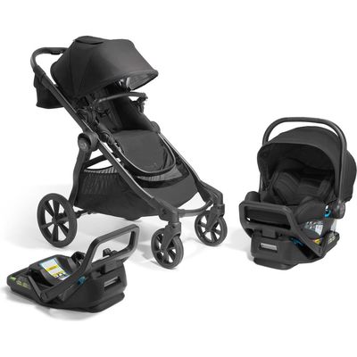 Baby Jogger City Select® 2 Collection Stroller, RAPIDLOCK™ Car Seat Base & City GO™ 2 Infant Car Seat Travel System in Lunar Black 