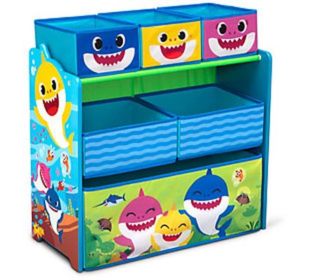 Baby Shark Design & Store 6-Bin Toy Storage Organizer