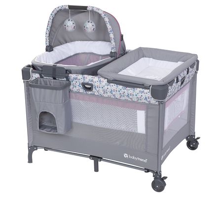 Baby Trend Nursery Den Playard with Rocking Cra dle