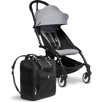 baby zen YOYO² Stroller Bundle in Black Frame With Stone 