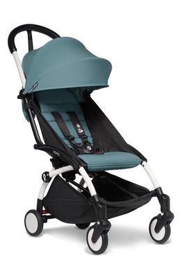 baby zen YOYO² Stroller Bundle with Frame & Color Pack in White W Aqua