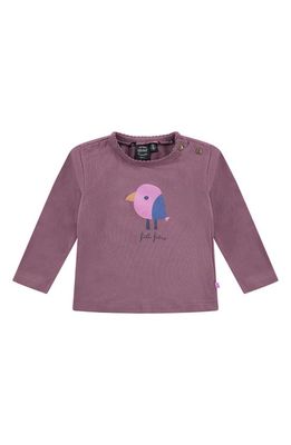 BABYFACE Bird Long Sleeve Stretch Cotton Graphic T-Shirt in Plum