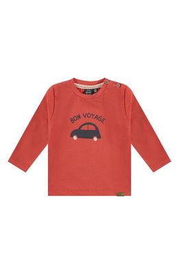 BABYFACE Bon Voyage Long Sleeve Graphic T-Shirt in Red