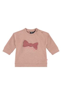 BABYFACE Bow Tie Cotton Graphic Sweatshirt in Pink