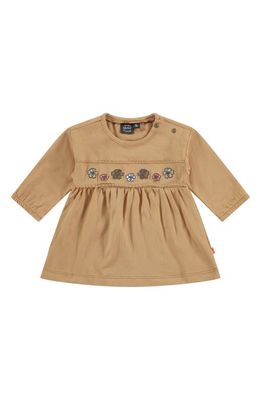BABYFACE Embroidered Long Sleeve Tunic Top in Honey