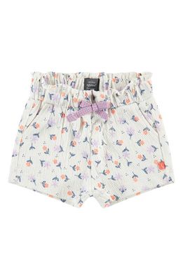 BABYFACE Floral Print Shorts in Ivory