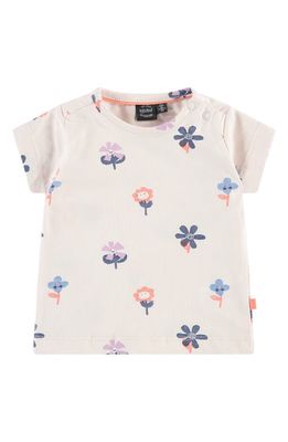 BABYFACE Flower Print T-Shirt in Soft Pink