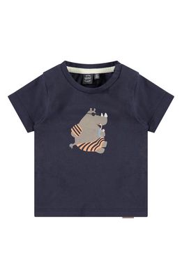 BABYFACE Hippo Graphic T-Shirt in Dark Blue