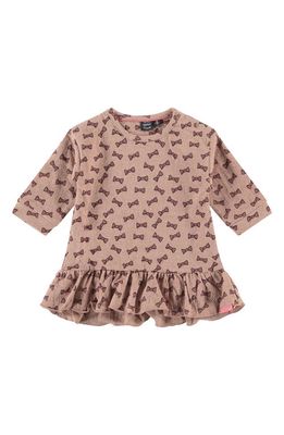 BABYFACE Kid' Bow Print Tunic Top in Pink