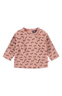 BABYFACE Kids' Bow Print Long Sleeve T-Shirt in Pink