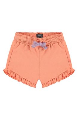 BABYFACE Ruffle Trim Shorts in Orange